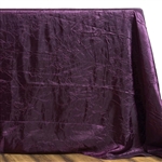 Eggplant Crinkle Taffeta Tablecloth 90x132"
