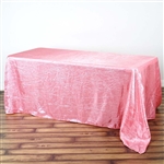 Rose Quartz Crinkle Taffeta Tablecloth 90x156"