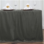 Econoline 6 foot Fitted Tablecloths - Charcoal Grey