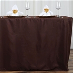 Econoline 6 foot Fitted Tablecloths - chocolate