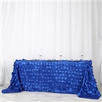90"x132" Royal Blue Flamingo Petals Taffeta Rectangle Tablecloth