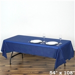 54"x 108" Wholesale Navy Blue 10mil Thick Waterproof Plastic Vinyl Tablecloth for Outdoor Events
