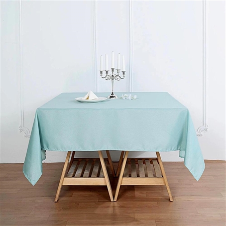70" Dusty Sage Wholesale Polyester Square Linen Tablecloth For Wedding Party Restaurant