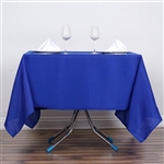 70" Royal Blue Wholesale Polyester Square Linen Tablecloth For Wedding Party Restaurant