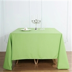 90" Apple Green Wholesale Polyester Square Linen Tablecloth For Banquet Party Restaurant