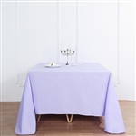 90" Lavender Wholesale Polyester Square Linen Tablecloth For Banquet Party Restaurant