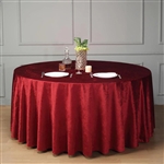 120" Econoline Velvet Round Tablecloth - Wine