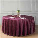 120" Econoline Velvet Round Tablecloth - Purple