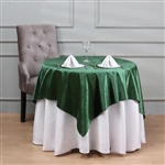 54'' x 54'' Econoline Velvet Table Overlay - Hunter Green