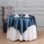 54'' x 54'' Econoline Velvet Table Overlay - Navy Blue