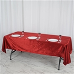 60" x 102" Econoline Velvet Rectangle Tablecloth - Wine