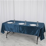 60" x 102" Econoline Velvet Rectangle Tablecloth - Navy Blue