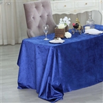 90" x 132" Econoline Velvet Rectangle Tablecloth - Royal Blue