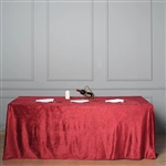 90" x 156" Econoline Velvet Rectangle Tablecloth - Wine