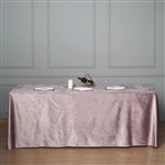 90" x 156" Econoline Velvet Rectangle Tablecloth - Dusty Rose