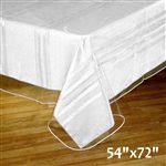 54"x 72" Eco-Friendly Clear Waterproof Vinyl Tablecloth Protector Cover