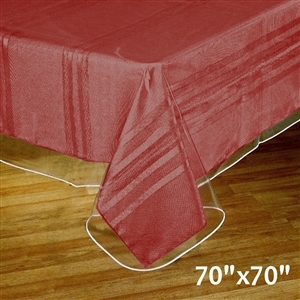 70"x70" Clear Vinyl Tablecloth Protector