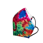 Tie Dye Print Poly/Cotton Masks - 25-Pack