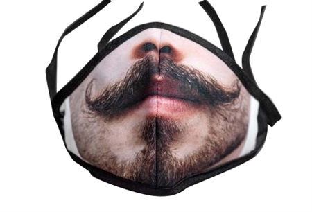 The Mustache Print Poly/Cotton Masks - 25-Pack