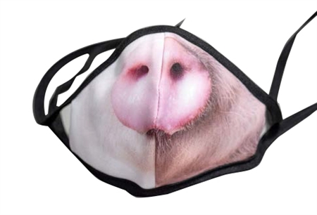 The Pig Print Poly/Cotton Masks - 25-Pack