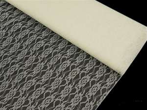Fleur Lace Fabric Soft Sheer - Ivory 60" x 10yards