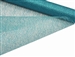 Glittered Scrunch Roll Mesh - Turquoise 19" x 5 yards