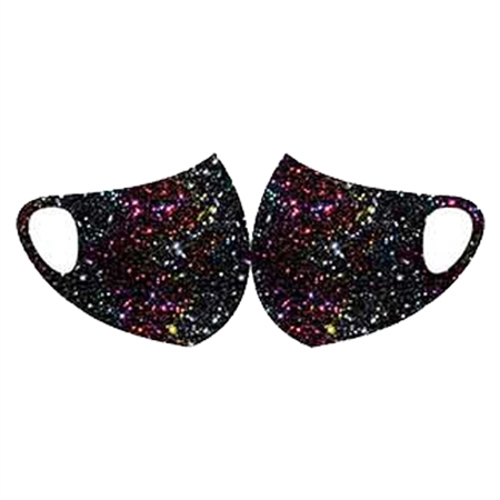 Face Fashions Spandex Protective Masks - Pack of 10 - Colorful Galaxy