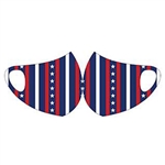 Face Fashions Spandex Protective Masks - Pack of 10 - Stars Stripe