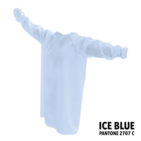 Protective / Isolation Gowns - Pack of 25 - Ice Blue