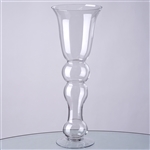 20" Tall Curvy Trumpet Pilsner Glass Floral Vase For Wedding Event Table Décor - Pack of 4