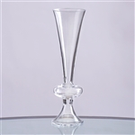 11" Trumpet Pilsner Glass Floral Vase Centerpiece For Event Table Décor - Pack of 4