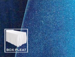Box Pleat Premium Velvet Table Skirts - 8 Foot Table - 21 Foot Section - 2-Pack