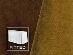 6FT Premium Velvet Fitted Tablecloth with Inverted Pleats