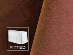 8FT Premium Velvet Fitted Tablecloth with Inverted Pleats