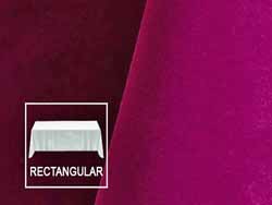 72" x 120" Premium Velvet Rectangular Tablecloth