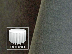132" Premium Velvet Round Tablecloth