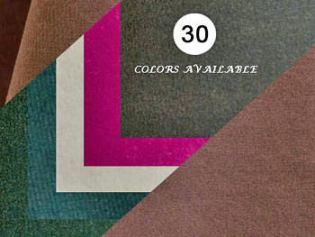 20" X 20" Velvet Napkin Sample Kit - One of Each Color