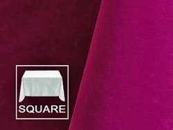90" X 90" Square Premium Velvet Tablecloth