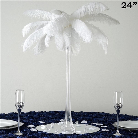 12/Set 24" Eiffel Tower Vases (Clear)