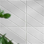 40 Sq Ft 3D Alligator Skin Design White Foam Self Adhesive Wall Panels - Pack of 10