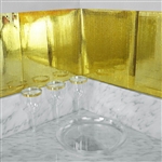 12"x12" Gold Peel and Stick Mosaic Mirror Wall Tiles - 10 Pack