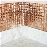 12"x12" Rose Gold Peel and Stick Mirror Wall Tiles - 10 Pack
