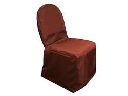 Poly Banquet Chair Cover - Chocolate