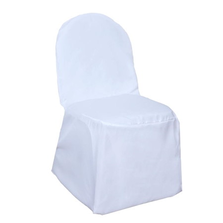 Poly Banquet Chair Cover - White