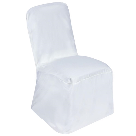 Square Banquet / Chivari Chair Cover - White