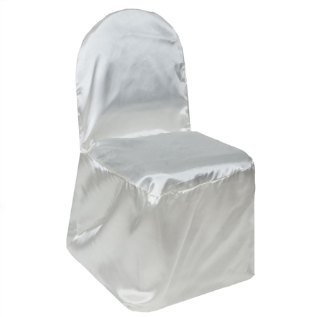 Satin Banquet Chair Cover - Satin Ivory