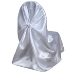 Universal Satin Chair Cover - White