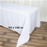 Econoline White Tablecloth 90x156"
