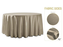 Double Sided Satin / Dupioni 102" Round Tablecloth