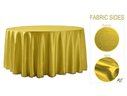 Double Sided Satin / Dupioni 126" Round Tablecloth